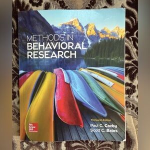 Methods in Behavioral Research Book 13th edition Cozby & Bates